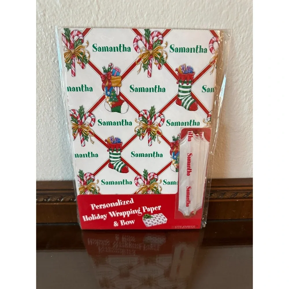 Samantha Personalized HOLIDAY Wrapping Paper 26